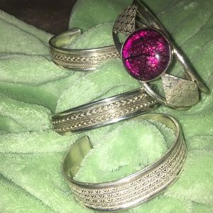 Silver bracelet $10 each or fair offer